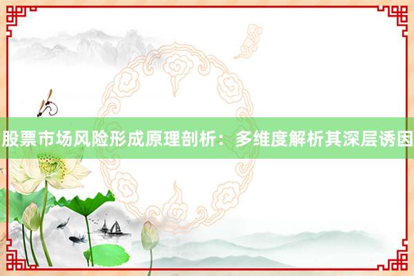 股票市场风险形成原理剖析：多维度解析其深层诱因
